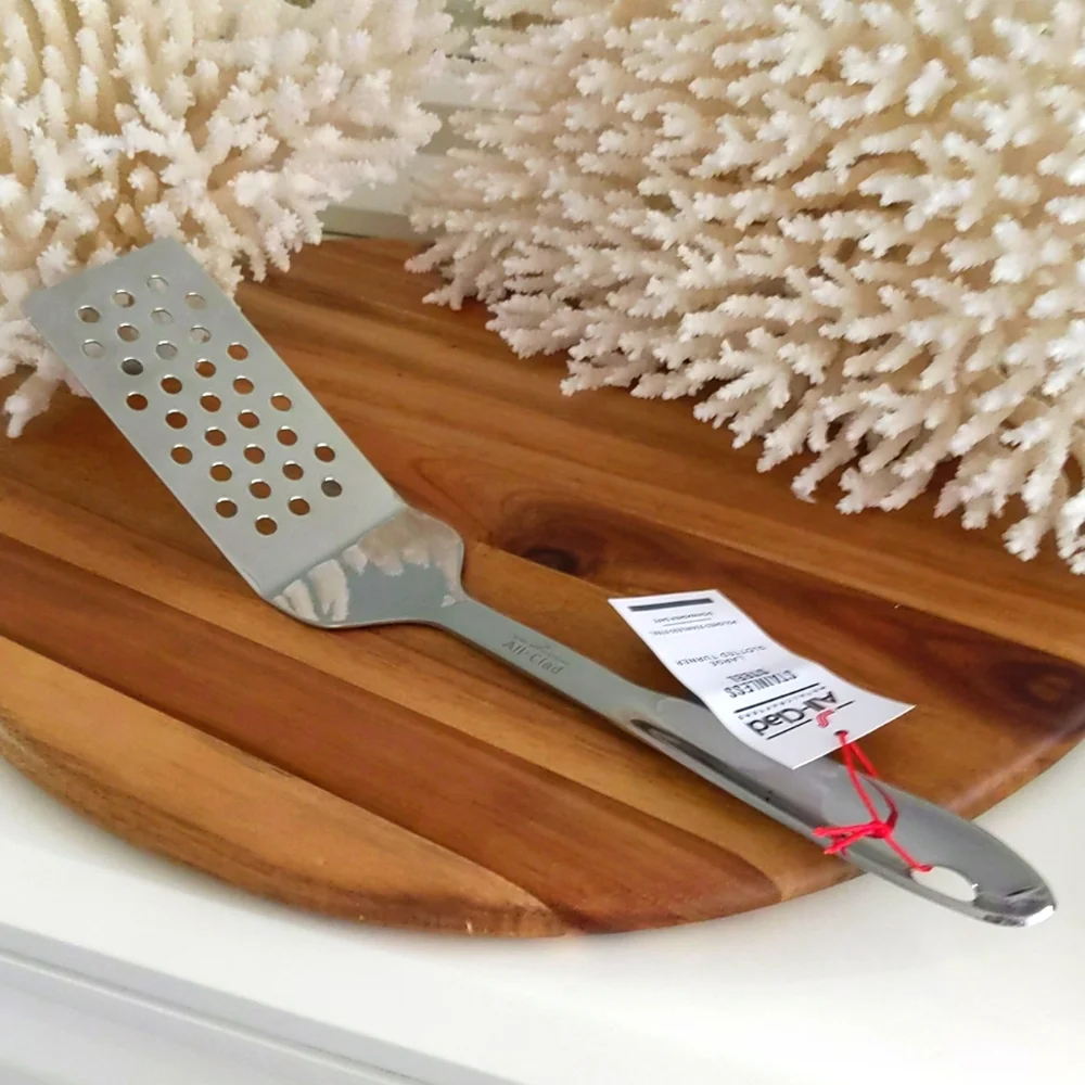 All-Clad - spatula 🔥NWT🔥 stainless steel large slotted Turner. NEVER USED! A+ - Picture 11 of 11